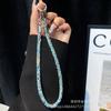 Light Luxury Phone Lanyard New Simple Rhinestone Double Buckle Phone Pendant Keychain Anti-Lost Rope Fashion Hanging Chain Wholesale