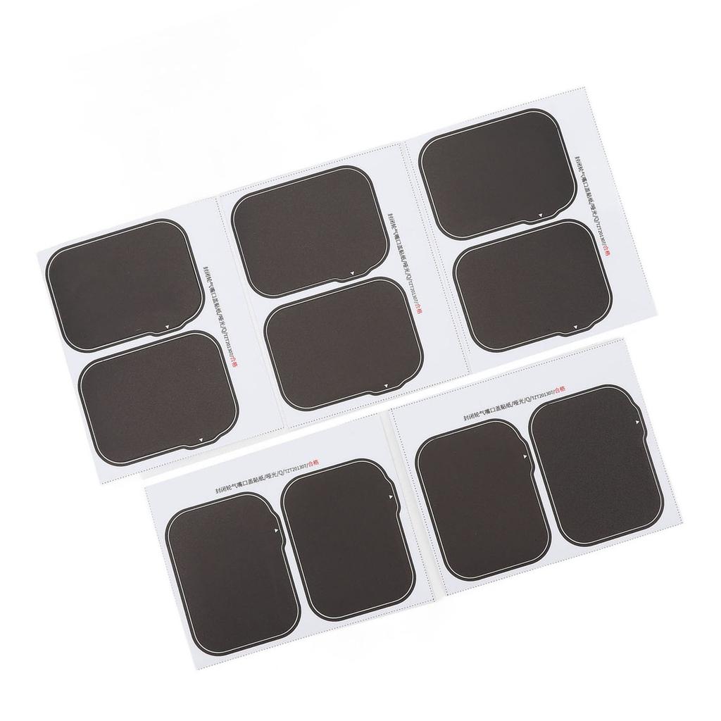 5 Pairs Bike Sealing Wheel Valve Cover Sticker Matte Mountain Bike Bicycle Riding Decorative Sticker