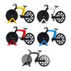 Creative Pizza Cutter Bicycle Shape Pizza Cutter Reusable Pizza Slicer Picnic Practical Stainless Steel Kitchen Accessories