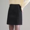 Women's High-Waisted A-line Sheath Skirt, Elegant Hip-Hugging Design for Autumn/Winter 2025