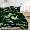 3pcs Rick_and_Morty Duvet Cover Set (1 Duvet Cover + 2 Pillowcases, No Core) - Comfortable, And Breathable Bedroom Decoration yy251104029