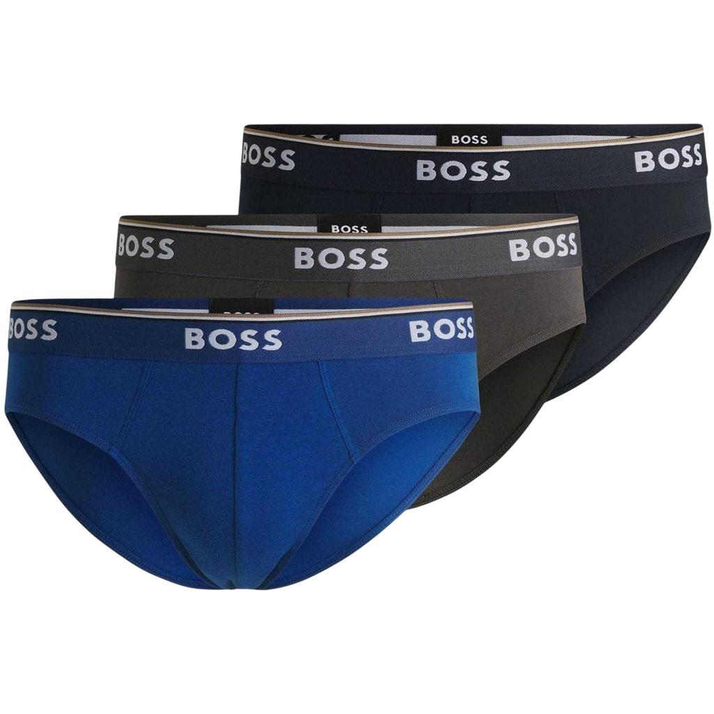 BOSS Mens Power Stretch Briefs (Pack of 3)