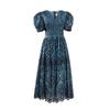 2025 V-Neck French Retro Summer Dress - Slimming A-Line Puff Sleeve Princess Style