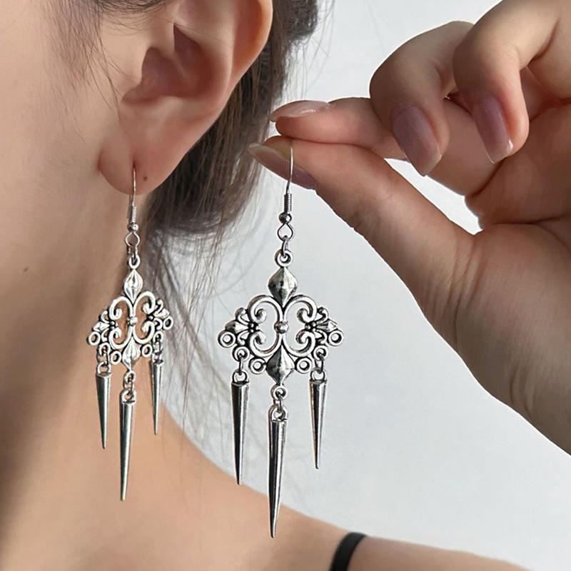 Grace Tassels Vintage Punk Bar Earrings Boho Chic Tassel Earing