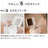 TWINBIRD Facial Steamer, Compact, Ion Steam, with Mirror, for Pore Care, Tap Water Compatible, Pearl White (ESH-2787W)