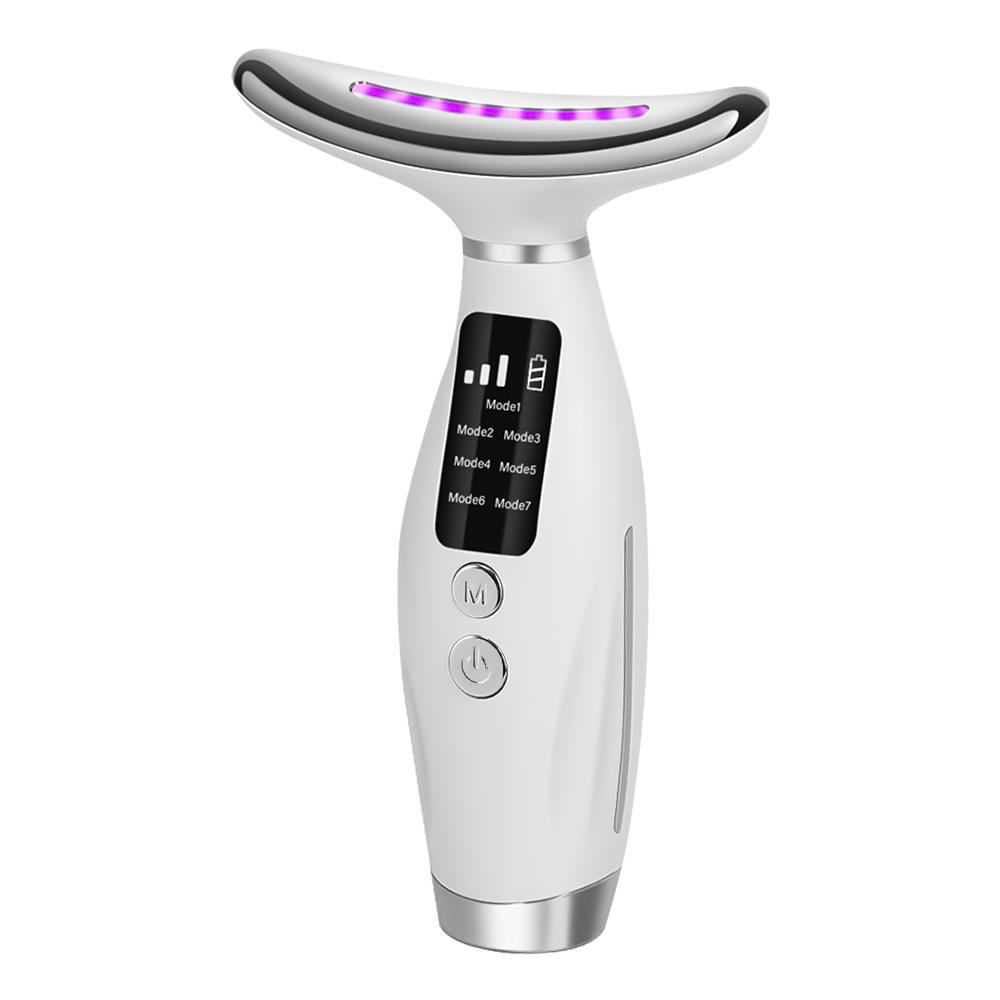 Neck Face Beauty Device Vibration Massage Personal Care Tools Improve Neck Lines Home Use Face Lifting Machine 7 Modes 3 Levels