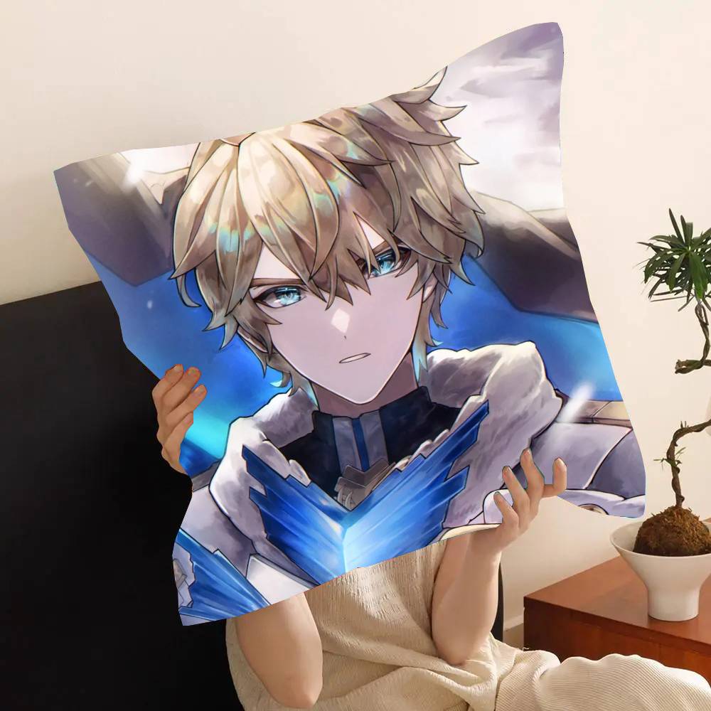 Gepard Landau Game H-Honkai Star Rail Pillow Case Fashion Square Pillowcase Bedroom Sofa Room Ins Decoration Leisure