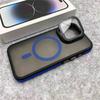 Glass Lens Camera Protection Stand For Magsafe Magnetic Phone Case For For Iphone 16 11 12 13 14 15 Pro Max Plus Matte Clear Cover