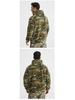 Men's Winter Camouflage Hooded Sweatshirt - Thick Fleece Lined, Warm, Outdoor Tactical Sport