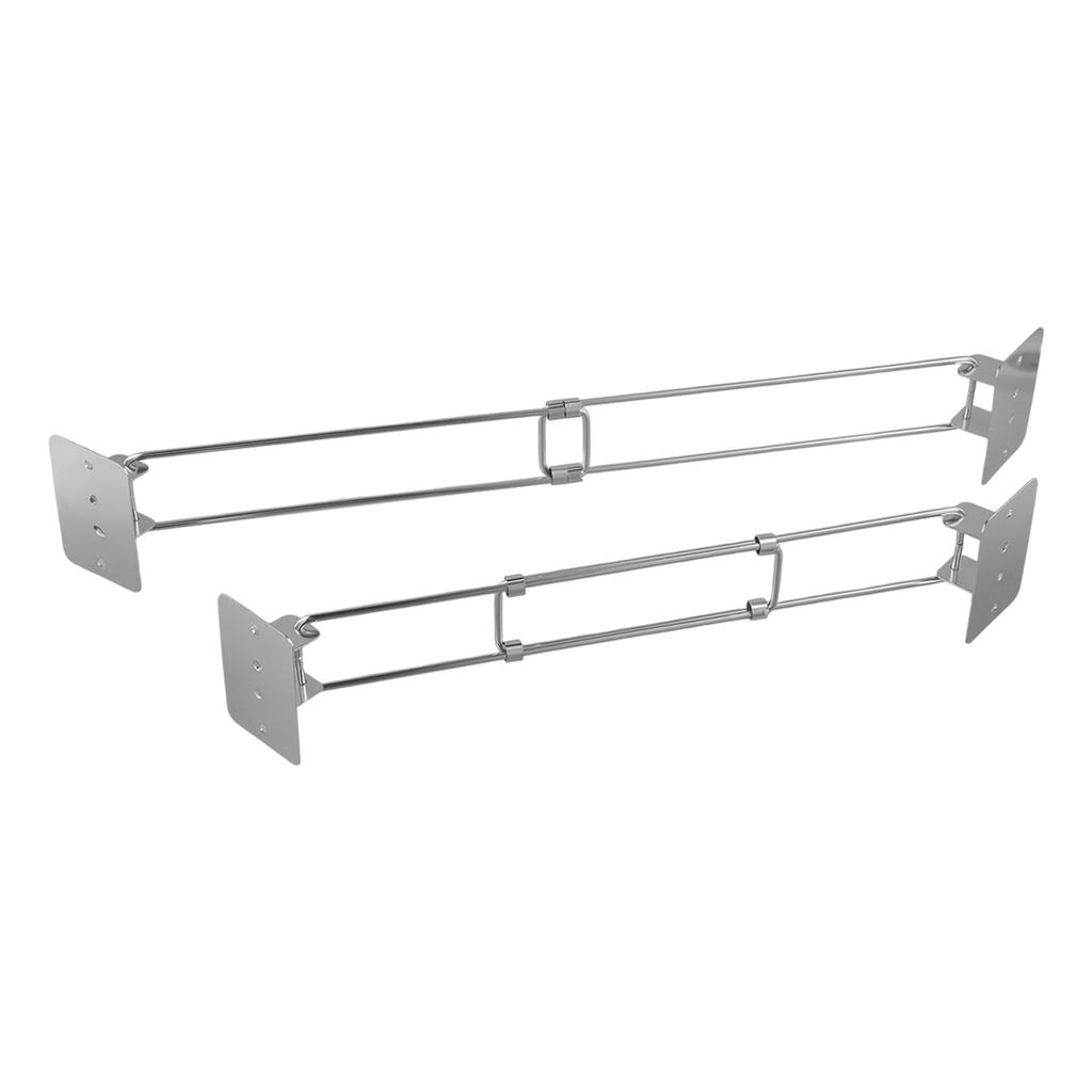 Long-Lasting Storage Solution Adjustable Fridge Bars Organize Refrigerator Bars Easy Installation Low-Temperature Resistance