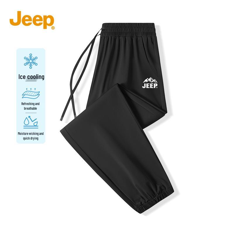JEEP Men s Ice Silk Cooling Summer Joggers L