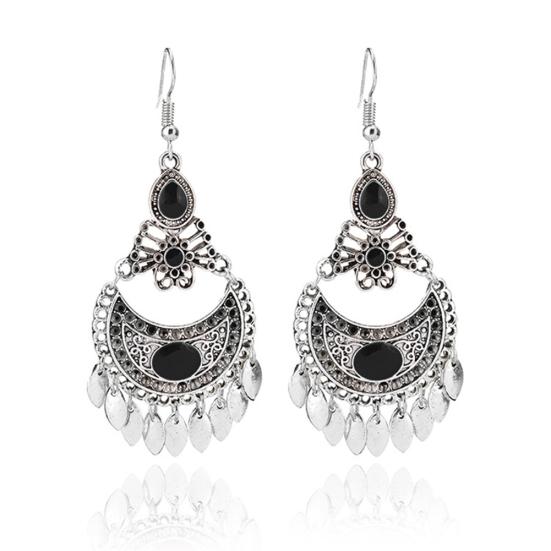 Fashion Women Dangle Hollow Charm Hook Earrings Wedding Jewelry Gift Bohemia