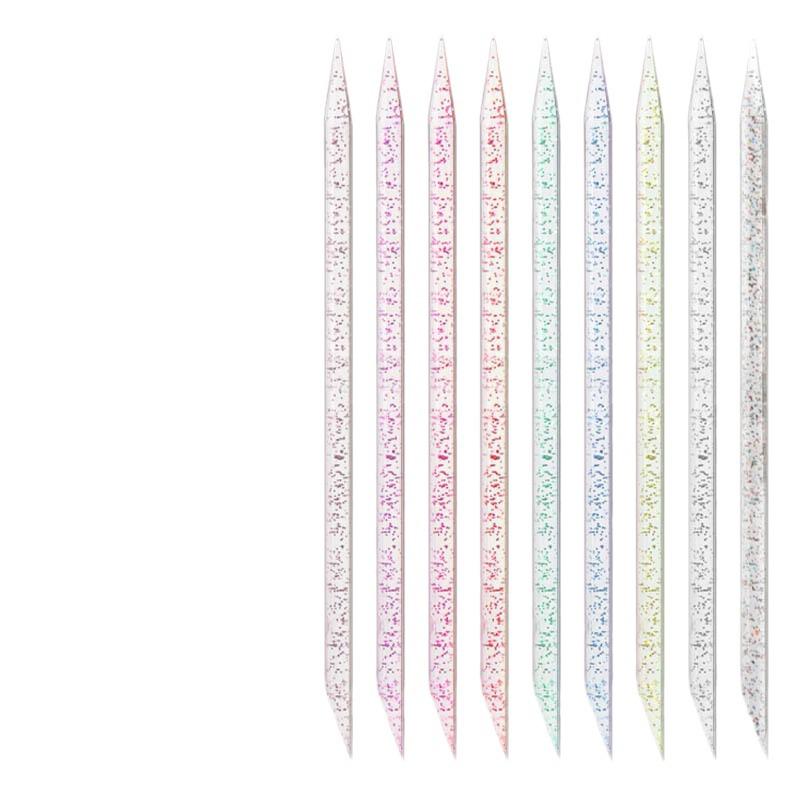 Dual-Ended Crystal Nail Tool: Pointed & Flat for Nail Art and Removal