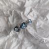 Серебряное кольцо с натуральным топазом 1.601ct, фианитами, вес изделия 2,68 гр (2207023)