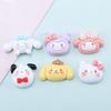 Cute Animal Head Cartoon Resin Hair Clip DIY Ornament Pack