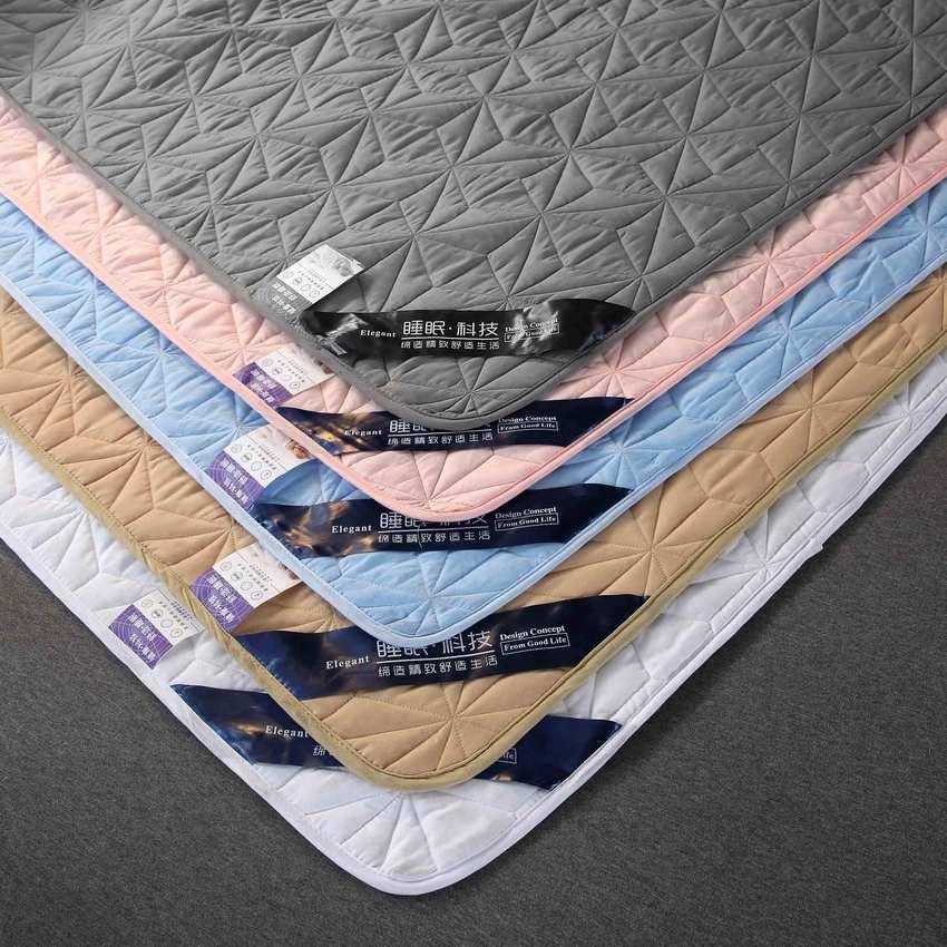 

Waterproof Mattress Cover Polyester Fitted Bed Sheet Universal Thicken Solid Color Non-slip Bedspread Protege Matelas for Home 120x200cm