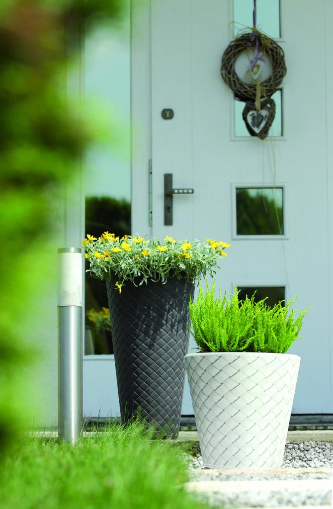Matuba DBMT300 woven flowerpot with insert | Anthracite