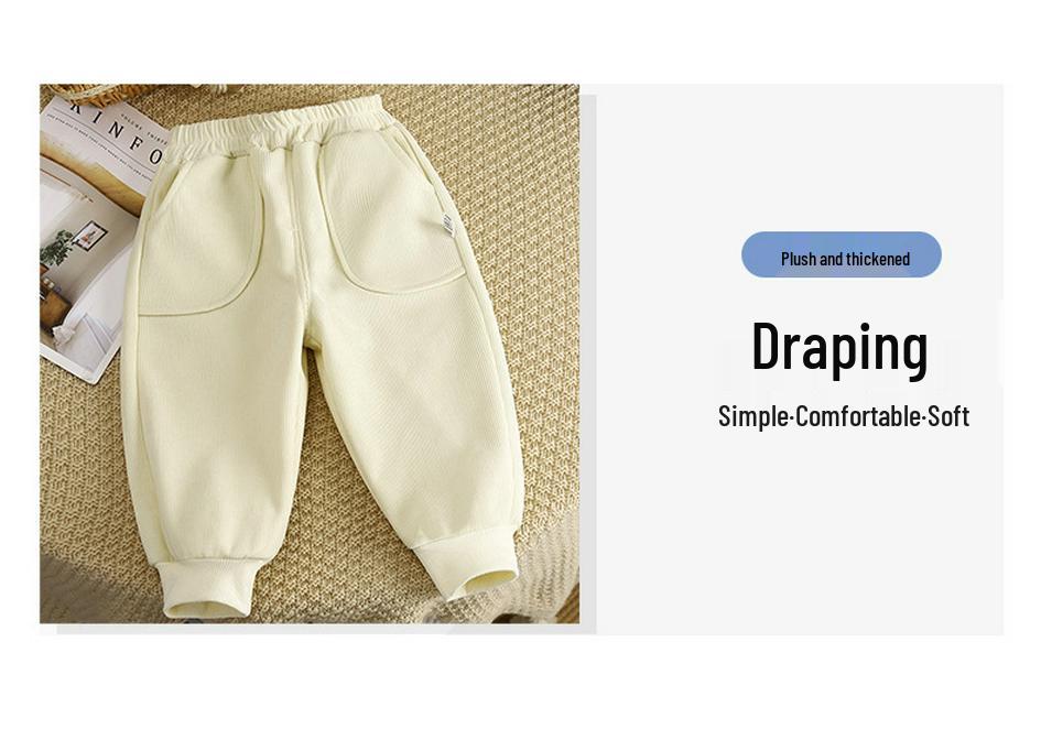 25 Children's Winter Fleece-Lined Pants - Thick Warm Sweatpants for Boys & Girls