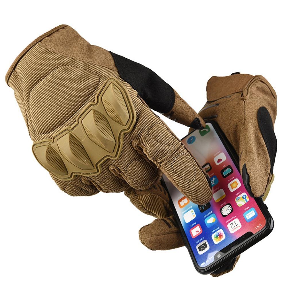 Men's outdoor sports motorcycle locomotive non-slip touch screen tactical gloves