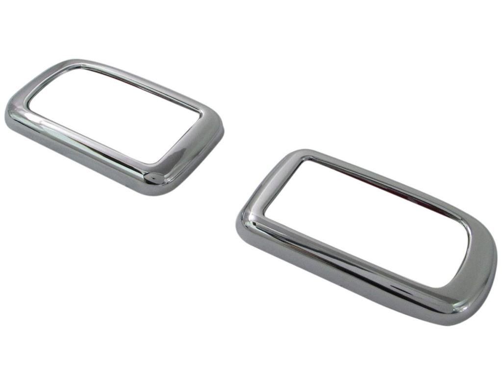 BRIGHTZ Chrome Inner Front Door Handle Covers for Sambar Van Open Deck with Part 27054 (Plate, 2-Piece Set) (321, 331) [INS-DHC-034] (Compatible