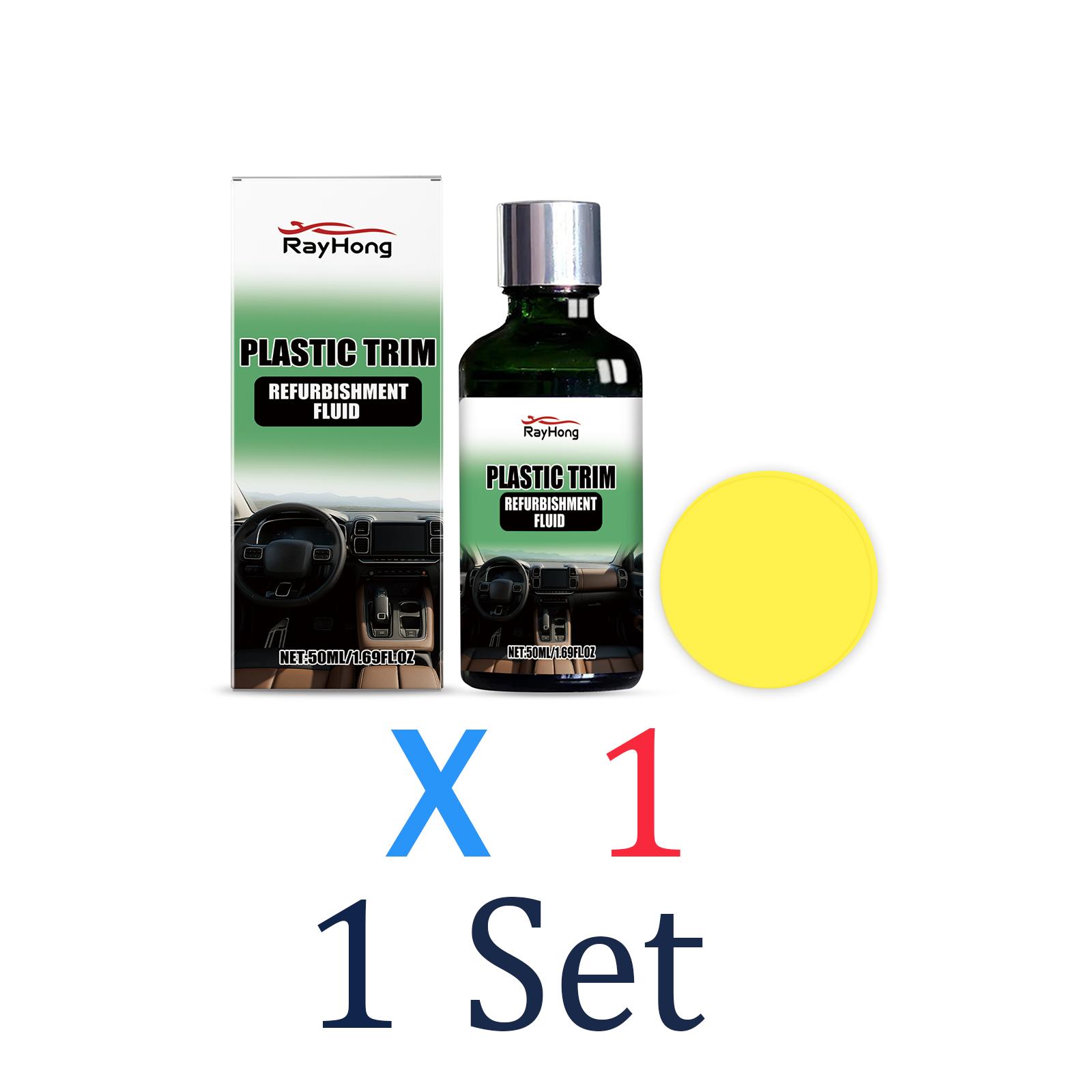 Automotive Trim Renewal Kit Interior Exterior Plastic Polish Restores Color & Prevents Fading Scratch Resistant Coating Restorer