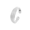 Banyan Tree S925 Silver Korean Multi-Layer Stacking Ring - Trendy Fashion Jewelry for Women