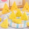Cheese Shape Eraser Cute PVC Erasers for Kids Students Fun Classroom Prize School Supply for Kindergarten Party Favors