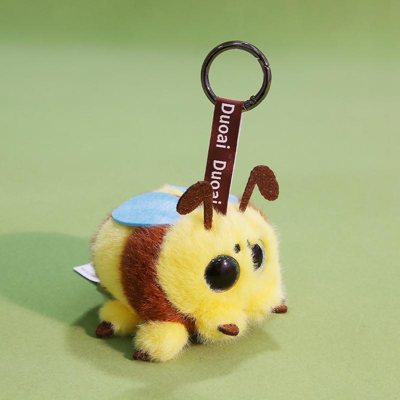 Rich and interesting insect pendants Plush Toy Mobile phone pendant keychain decoration For Boys And Girls Birthday Gift