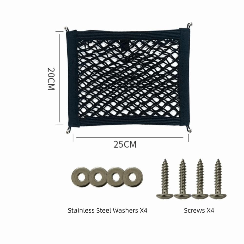 Sundries Storage Motorcycle Front Storage Net Helmet Storage Elastic Luggage Net Scooter 25x20cm