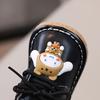 Spring and Autumn New Whistle Boys Single Shoes 0-1-2 Years Old Beef Tendon Sole Called Soft Sole Baby Girl Shoes