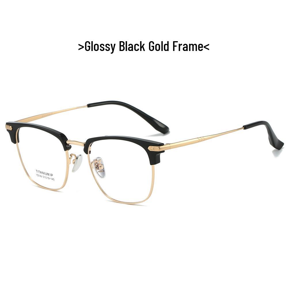 2024 Summer Ultra-Light Titanium Business Glasses - Unisex Anti-Blue Light Myopia Eyewear, Style 15016