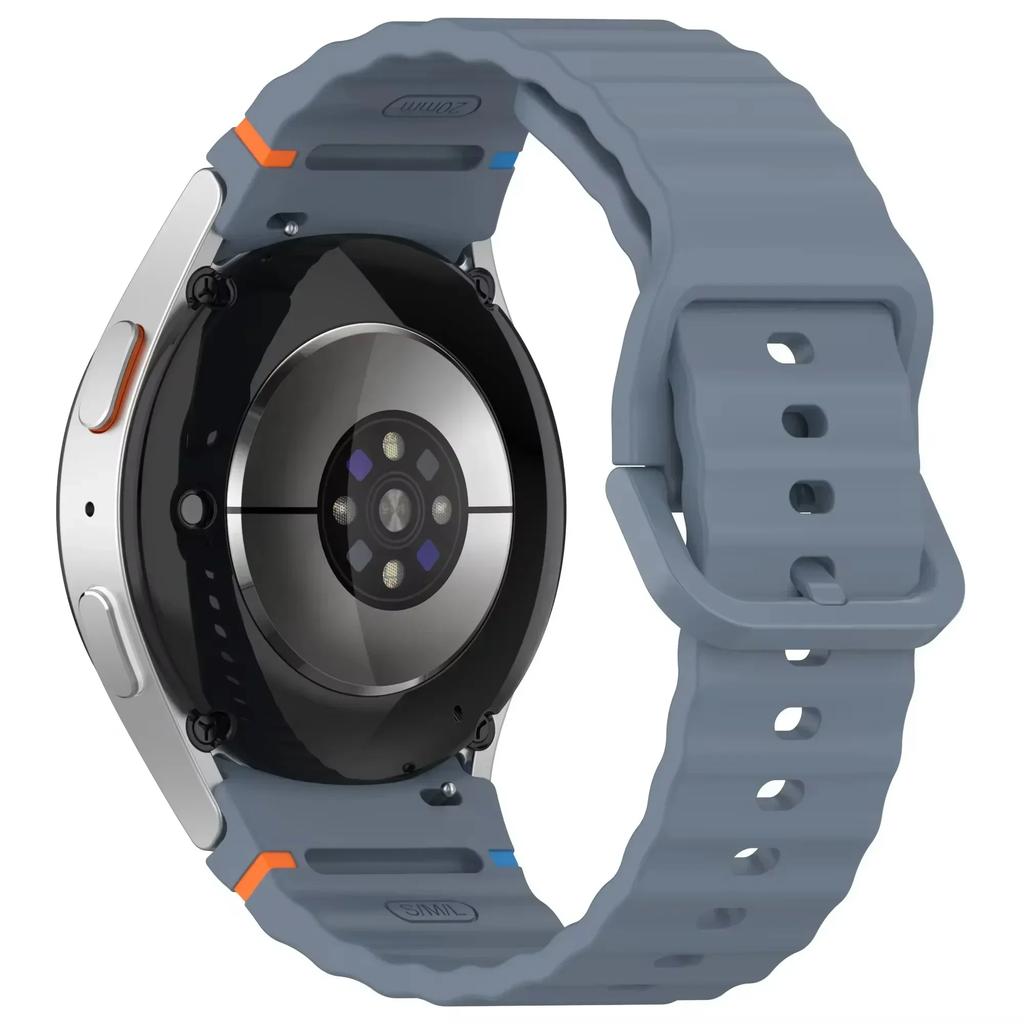 Silicone Strap for Samsung Galaxy 7 FE 6 5 4 40mm 40mm/6 Classic/5 pro 45mm 47mm 43mm No Gaps Bracelet for Watch 7 6 Accessories