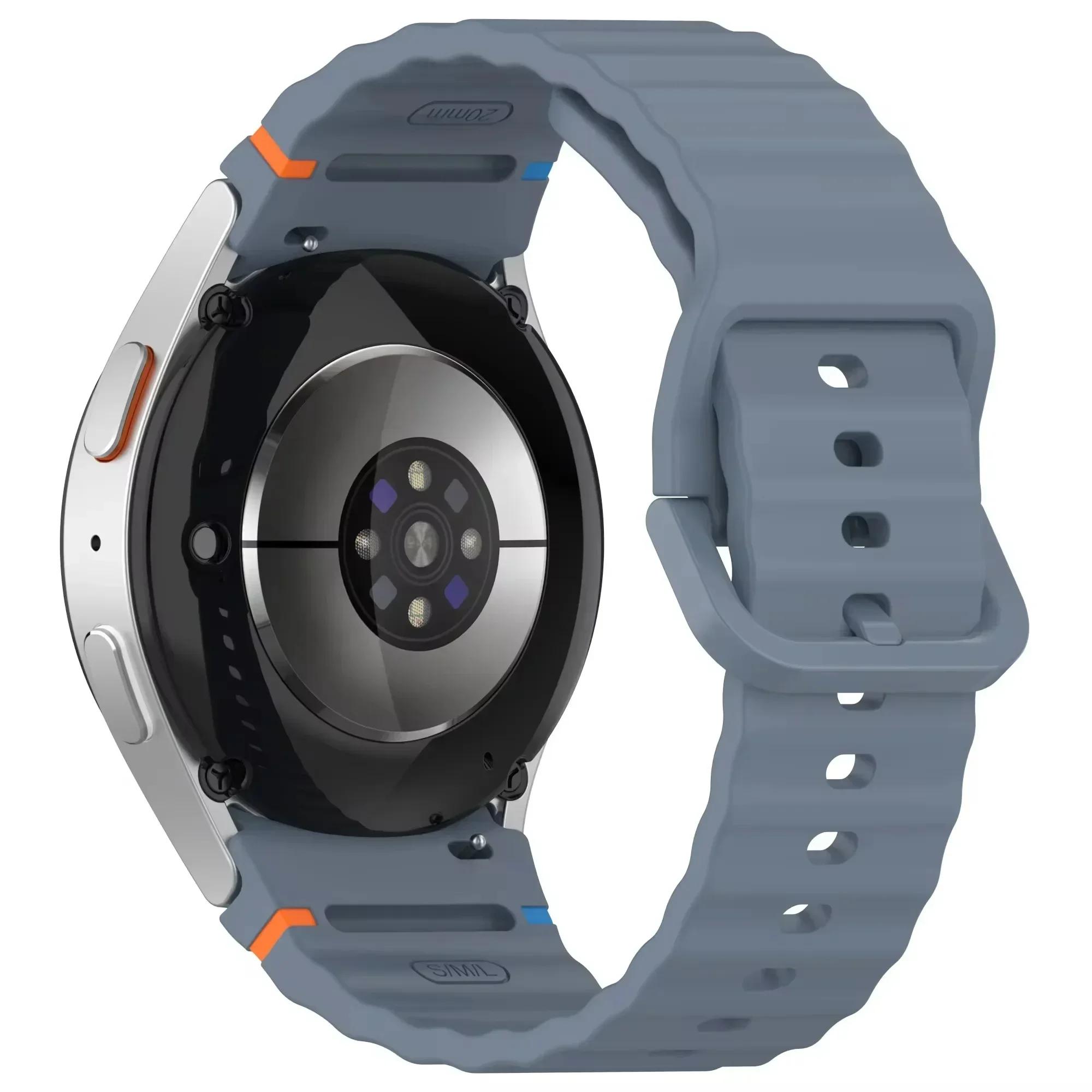 

Silicone Strap for Samsung Galaxy 7 FE 6 5 4 40mm 40mm/6 Classic/5 pro 45mm 47mm 43mm No Gaps Bracelet for Watch 7 6 Accessories Galaxy 6 44mm 40mm