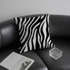 Zebra Pattern Fashion Cushion Cover Pillowcase Ultra Soft Skin Friendly Fabric Cloud Like Comfort & Concealed Zipper