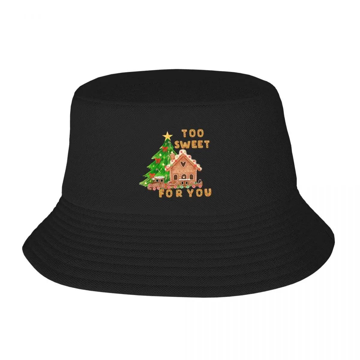2025 New Gingerbread House Too Sweet Bucket Hat Summer Hats Unisex s Cap Women s
