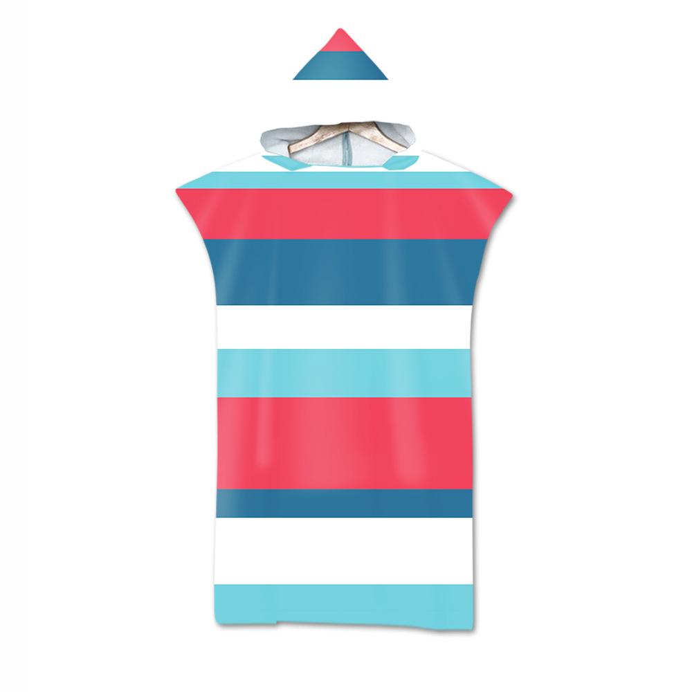 Adult Bath Towel Beach Towel Cape Geometric Print Hooded Bath Towel