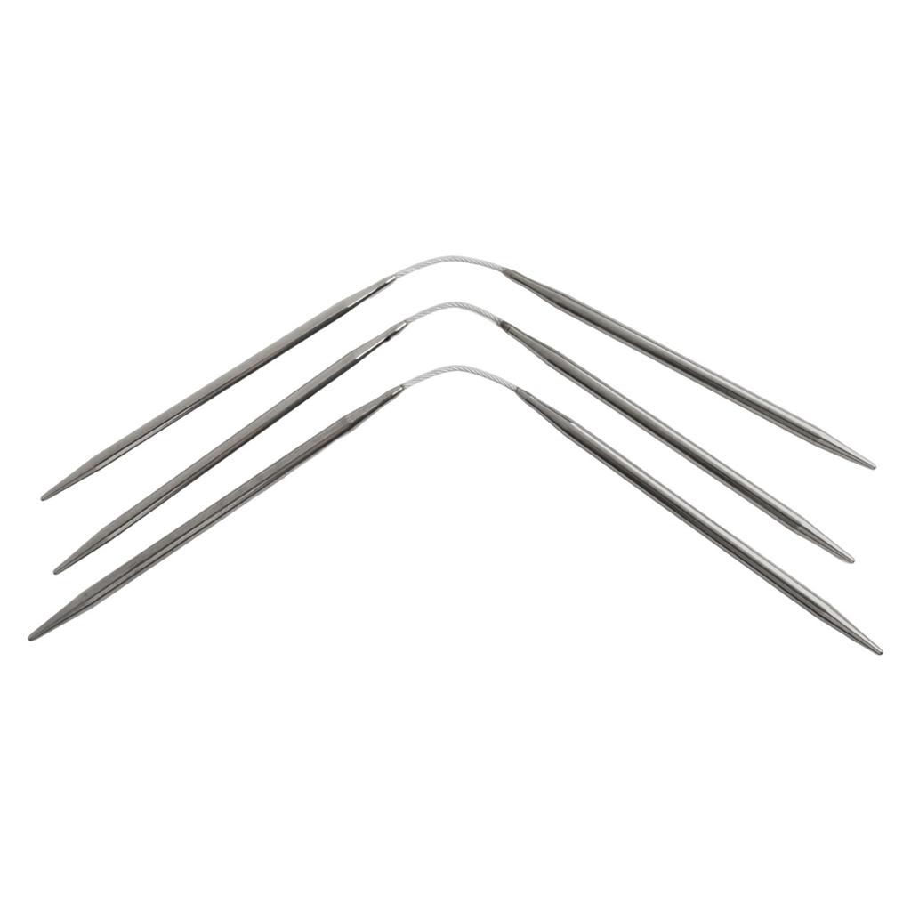 21~23cm Knitting Needles Set 3 Pcs 3.5mm 3mm 4.5mm