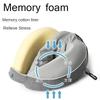 U-shaped Travel Pillow Memory Cotton Neck Protection Pillow Slow Rebound Soft Massage Neck Pillow Adult Children Aircraft Pillow