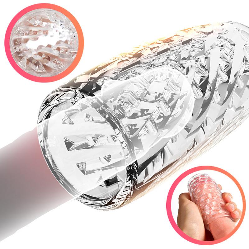 Cock Training Penis Sleeve Sex Toy for Men Male Masturbator Cup Glans Trainer Delay Exercise Sex Shop Soft TPE