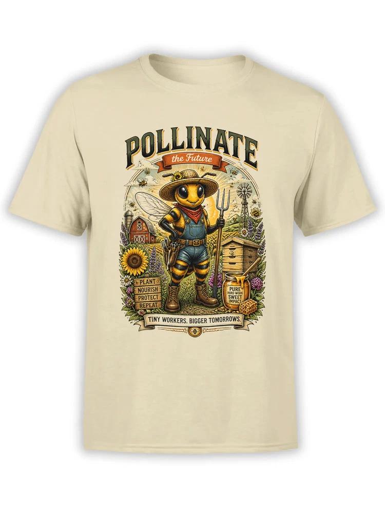 Pollinate Tomorrow Bee TShirt Unisex S