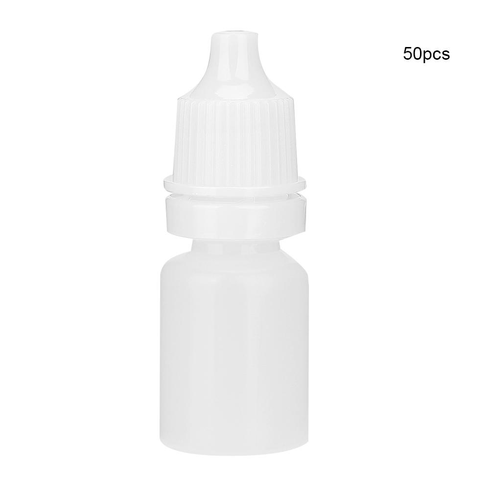 50pcs / Bag 5ml Portable Empty Eye Drops Eye Liquid Dropper Bottle Small Drop Bottle