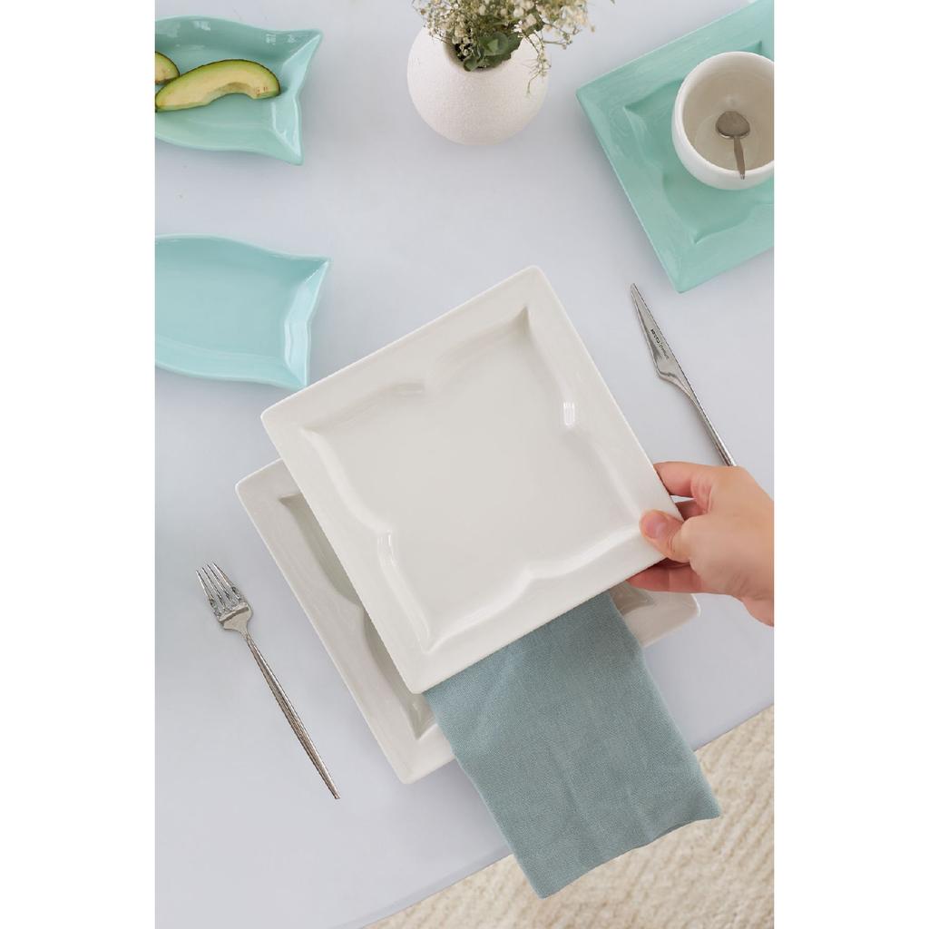 Winx Porcelain 28 Piece Breakfast/serving Set For 6 Persons White