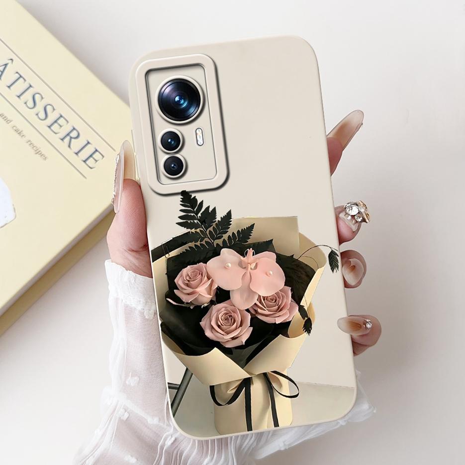 For Xiaomi 12T Pro Case Cute Cartoon Fashion Painted Cover Soft Silicone Phone Case For Xiaomi Mi 12T Pro Mi12T 5G Fundas Bumper