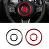 Hard Carbon Fiber Steering Wheel Decoration Sticker For Fiat 500  21 22 23