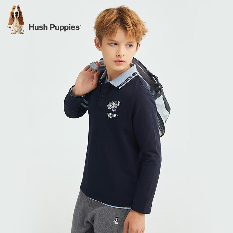 Hush Puppies Boys' Classic Long Sleeve Polo T-Shirt