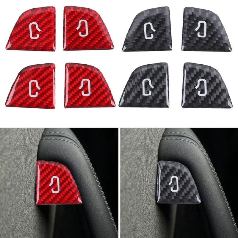 Precisions Fit Door Switches Button Protective Film for Select Model Carbon Fiber Resin Car Interior Upgrades Accessory