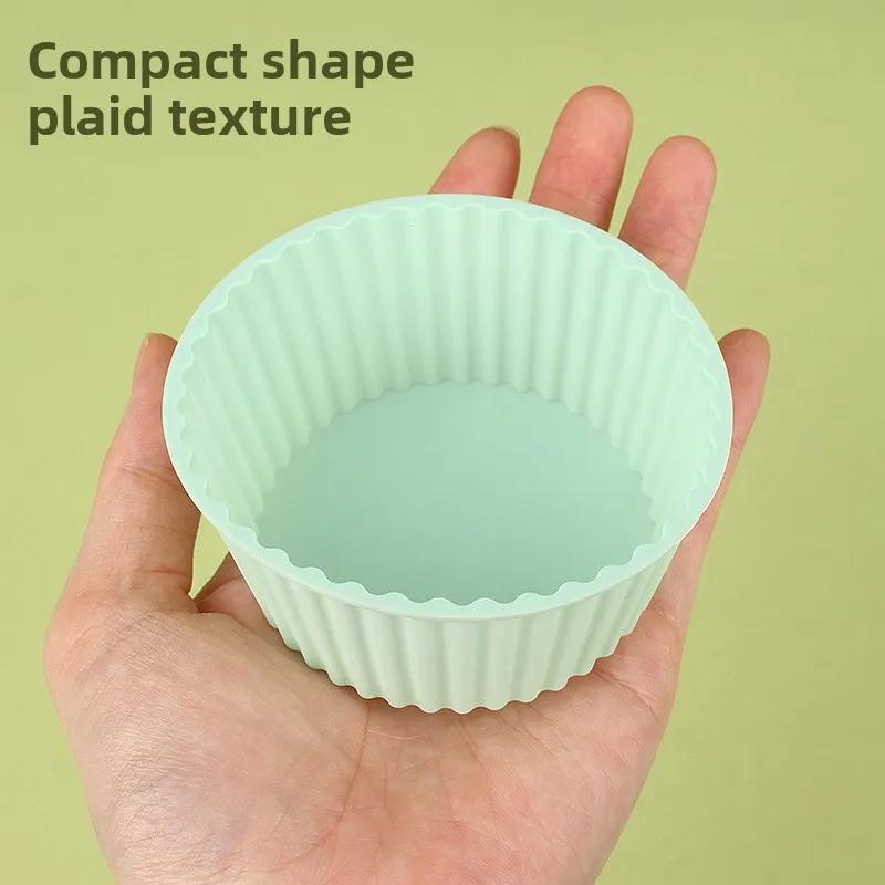 Silicone Cake Mold Air Fryer Bowl Reusable Household Oven Cake Pudding Baking Mold Kitchen Baking Accessories