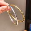 Minimalist Gold Plated Arrow Pattern Bracelet For Women Fashion Jewelry Accessory