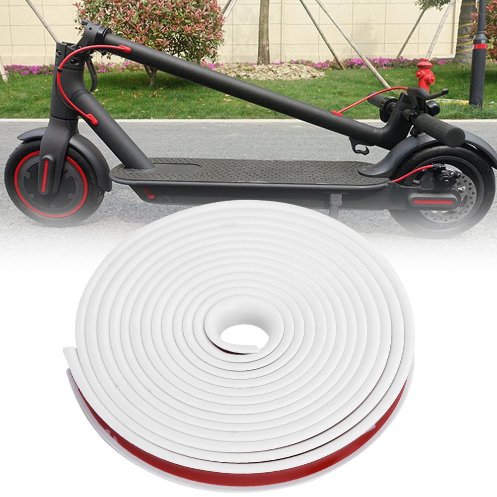 Waterproof Anti Collision Rubber Cover Strip for Electric Scooter(Red)