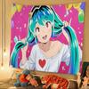 Urusei Yatsura Anime DIY Wall Tapestry Hanging Tarot Hippie Wall Rugs Dorm INS Home Decor